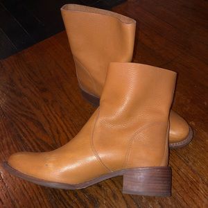 Tory Burch Tan Work Booties